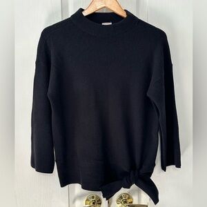 Chico's Women's‎ Oversized Mock Neck Cashmere Blend Sweater Size Medium Black